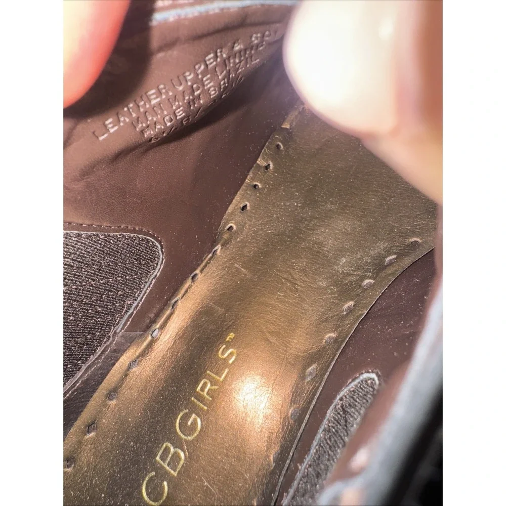 BCBG Western Leather Booties